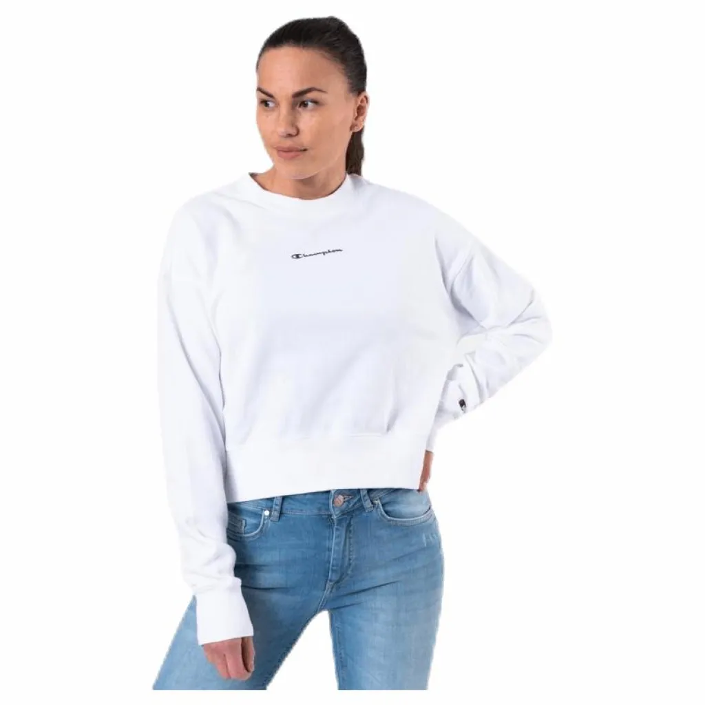 Champion Crewneck Sweatshirt White Vit New