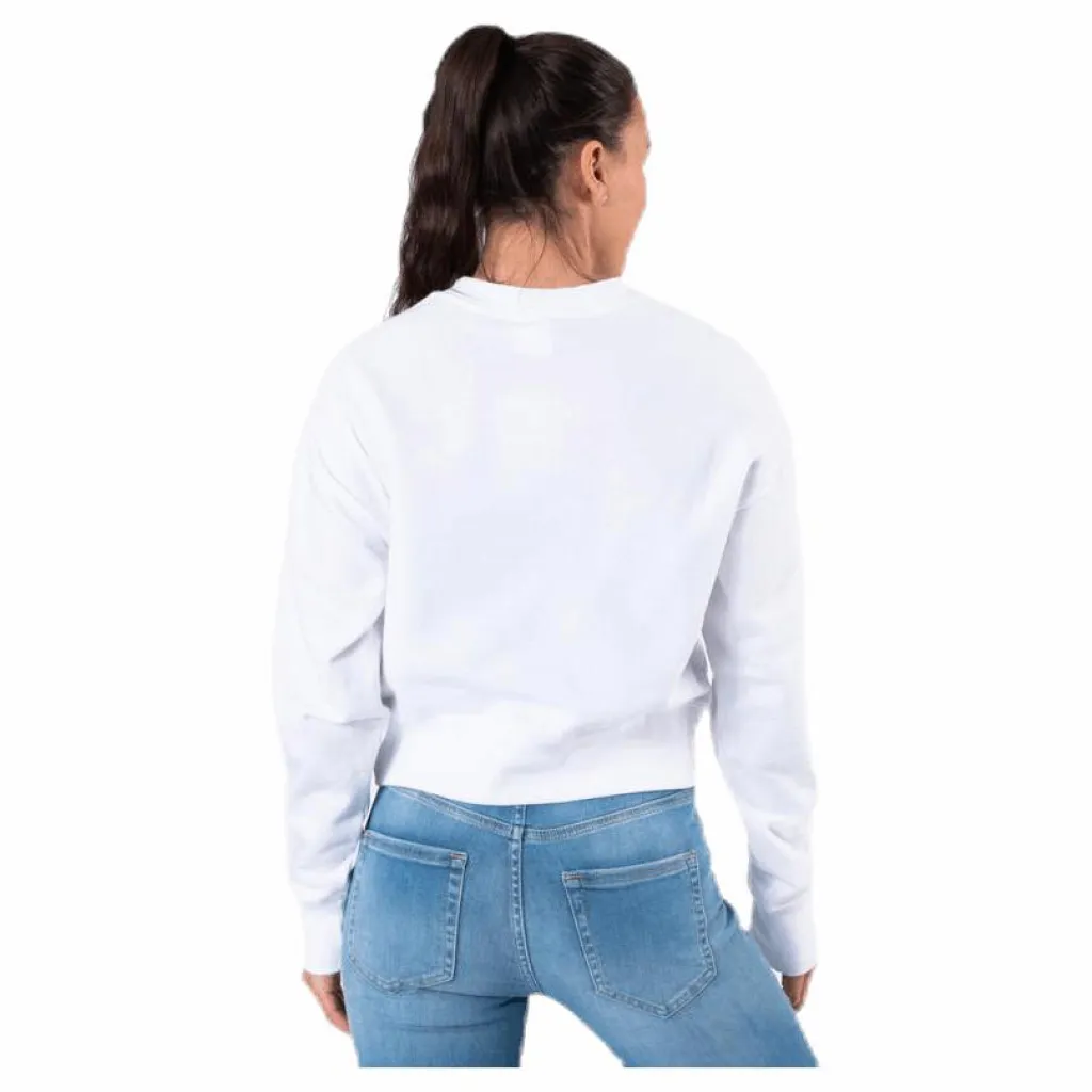 Champion Crewneck Sweatshirt White Vit New