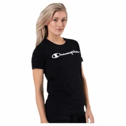 Crewneck T-Shirt Black*Champion Outlet