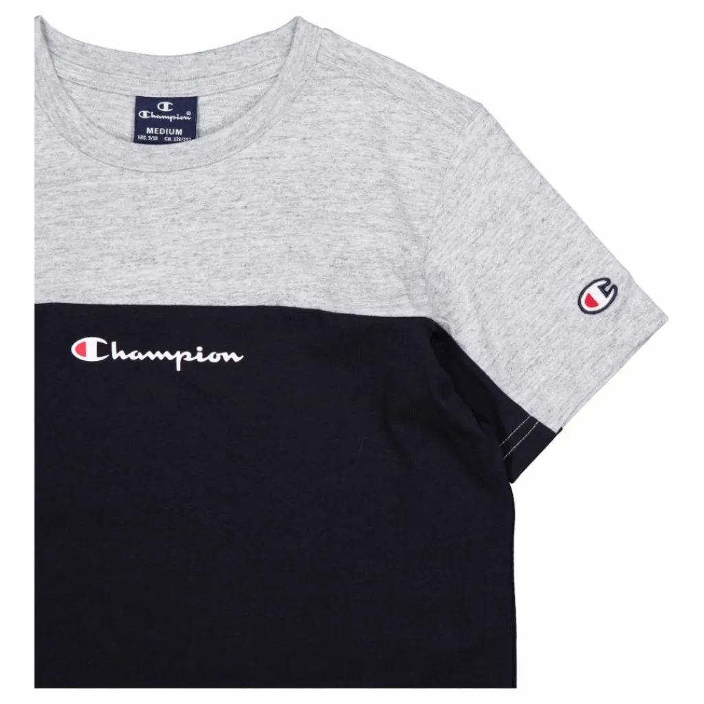Champion Crewneck T-shirt Black Beauty Flerfärgad Online
