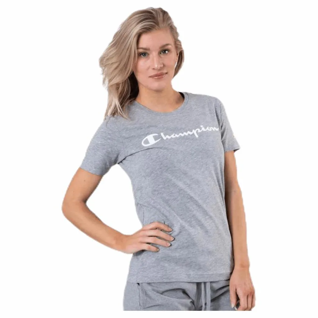 Champion Crewneck T-Shirt Grey Grå Hot