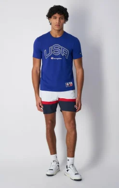 Crewneck T-shirt Mazarine Blue*Champion New