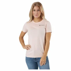 Champion Crewneck T-shirt Peachy Keen Rosa Discount