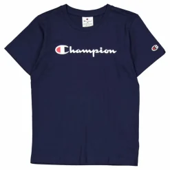 Crewneck T-shirt Sky Captain*Champion Discount