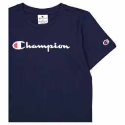 Crewneck T-shirt Sky Captain*Champion Discount