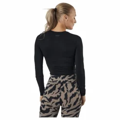 Casall Crop Long Sleeve Black Svart Hot