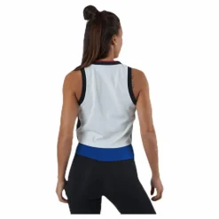 Crop Tommy Tank Top Blue/White*Tommy Hilfiger Sport Discount