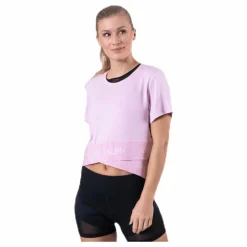 Calvin Klein Cropped Short Sleeve T-Shirt Pink Rosa Hot