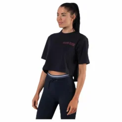 Cropped Short Sleeve T-Shirt Black*Calvin Klein Hot