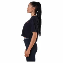 Cropped Short Sleeve T-Shirt Black*Calvin Klein Hot