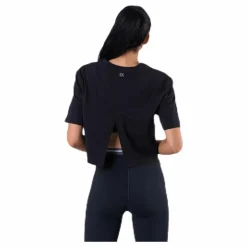 Cropped Short Sleeve T-Shirt Black*Calvin Klein Hot