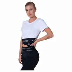 Cropped Short Sleeve T-Shirt White*Calvin Klein Sale