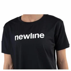 Newline Cropped Tee Black Svart Outlet