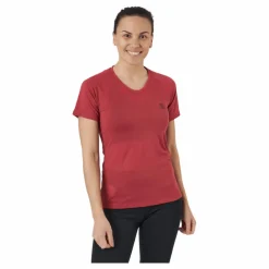 Salomon Cross Rebel Ss Tee W Earth Red Röd Hot