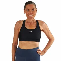 Under Armour Crossback Mid Bra Black Svart Online