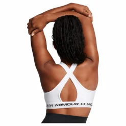 Under Armour Crossback Mid Bra Mod Gray Vit Sale