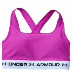 Under Armour Crossback Mid Bra Pink Rosa Discount