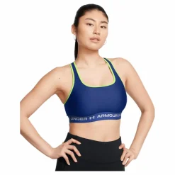 Crossback Mid Bra Tech Blue*Under Armour Clearance