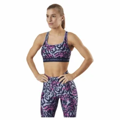 Under Armour Crossback Mid Print Blue Blå Outlet
