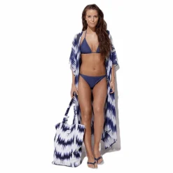 Daisy Crochet Tie Tanga Blue*Wyte