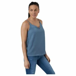 Debbie Singlet Wvn Blue*Only