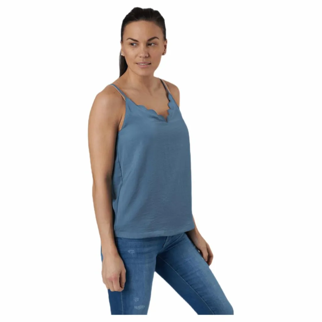 Debbie Singlet Wvn Blue*Only