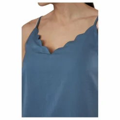 Debbie Singlet Wvn Blue*Only