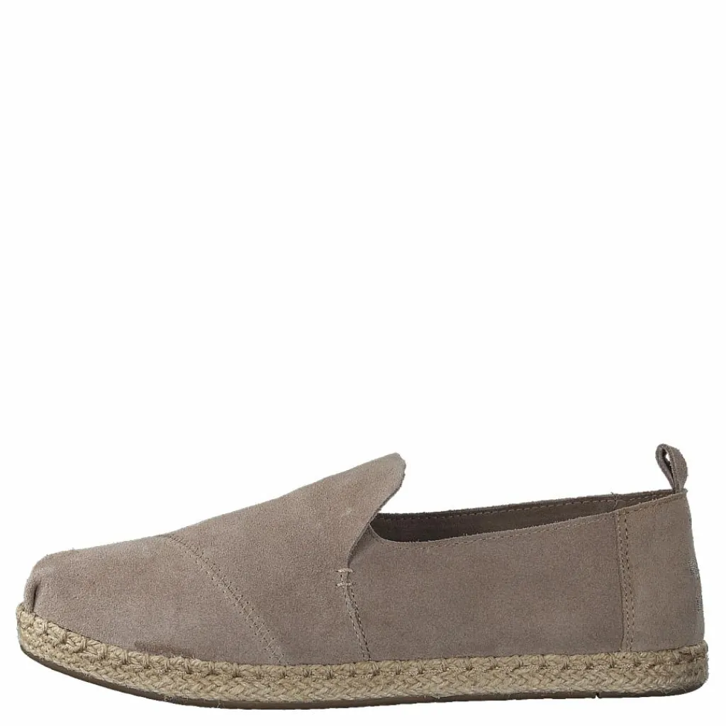 Toms Decontructed Alpergata Taupe Suede Brun Sale