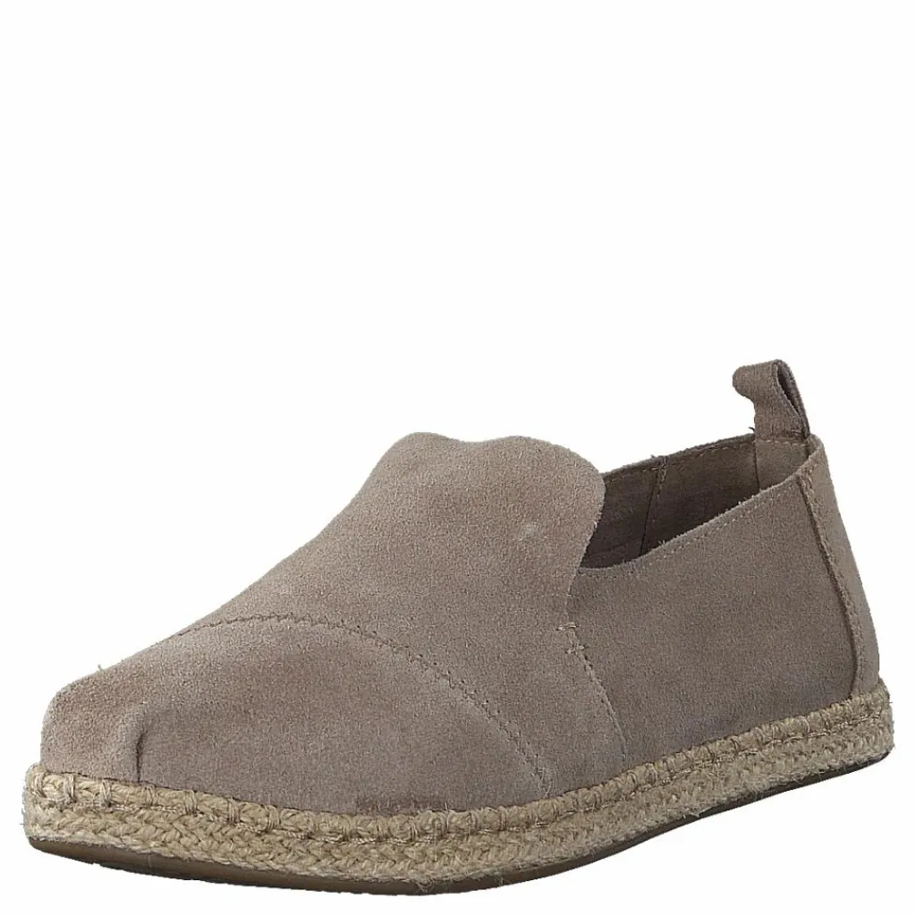Toms Decontructed Alpergata Taupe Suede Brun Sale