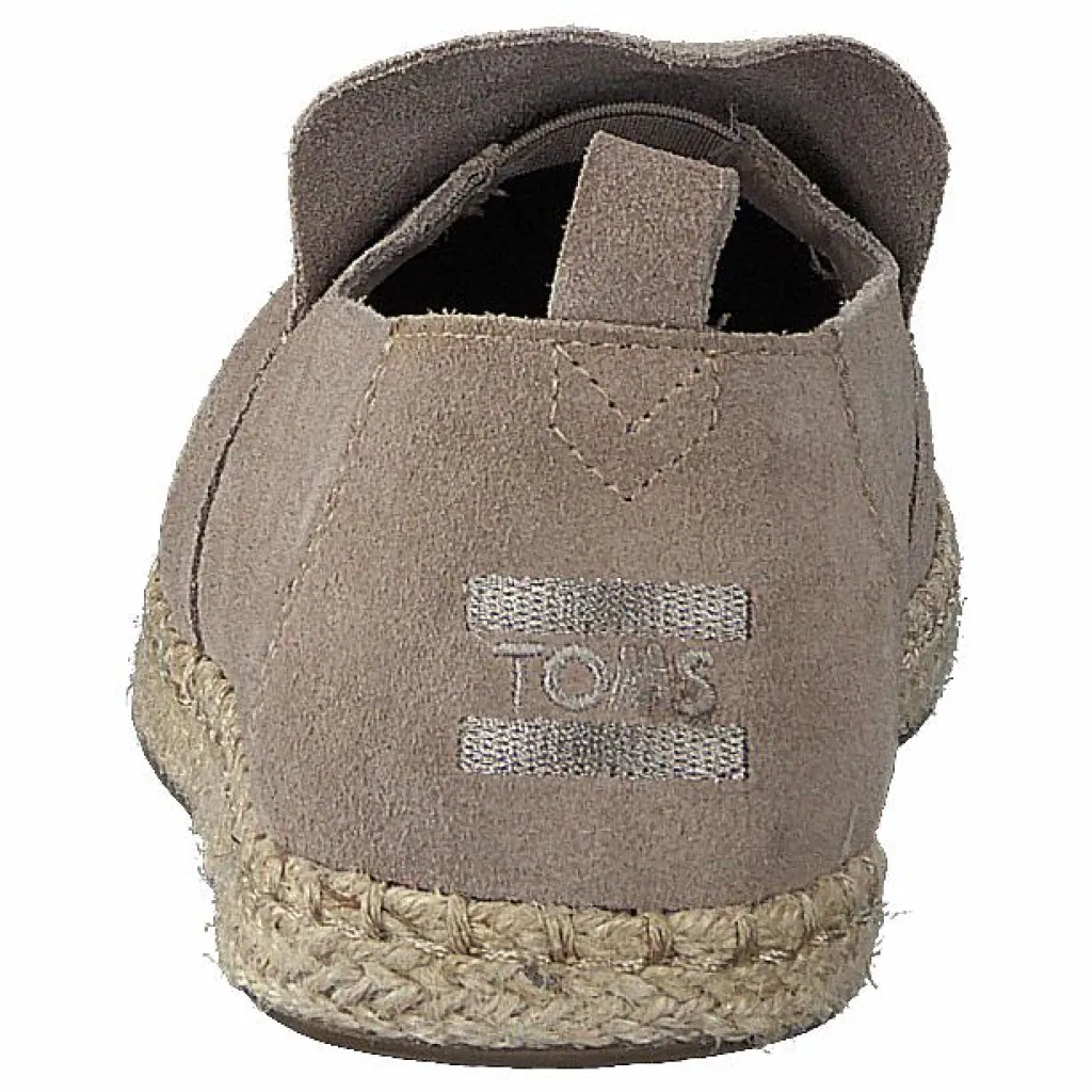 Toms Decontructed Alpergata Taupe Suede Brun Sale