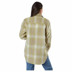 Deena-Oma L/S Check Shacket Cc Pnt White*Only Online