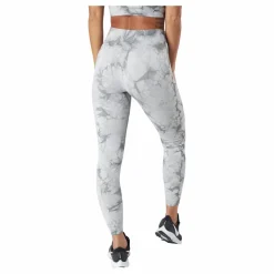 ICANIWILL Define Seamless Tie Dye Tights Grey Melange Grå New