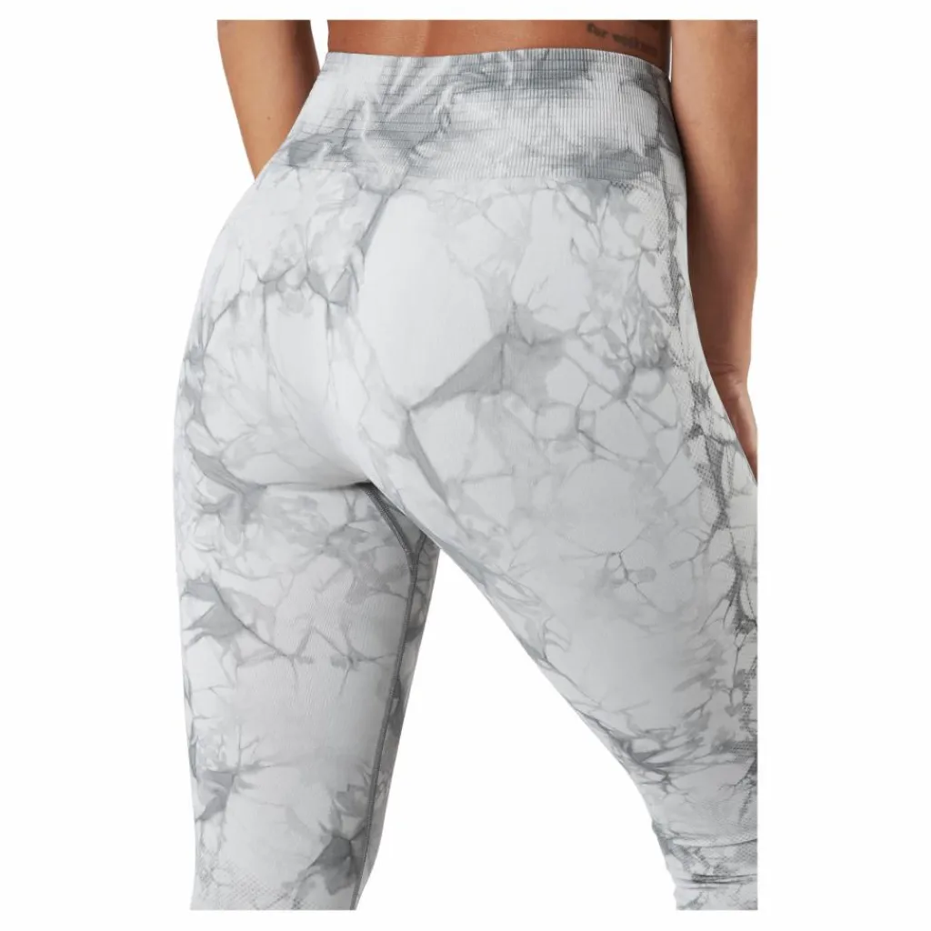 ICANIWILL Define Seamless Tie Dye Tights Grey Melange Grå New