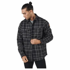 Whistler Dewey M Checked Fleece Shirt Black Svart Online