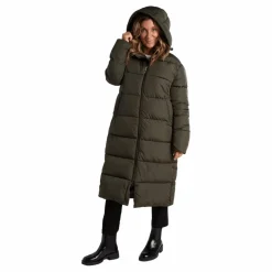 Tuxer Deyna Reco Coat Dark Olive Svart Discount