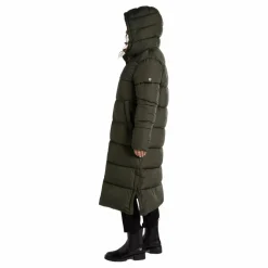 Tuxer Deyna Reco Coat Dark Olive Svart Discount