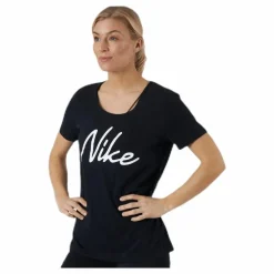 Nike Dfct Tee Scoop Logo White/Black Svart Online