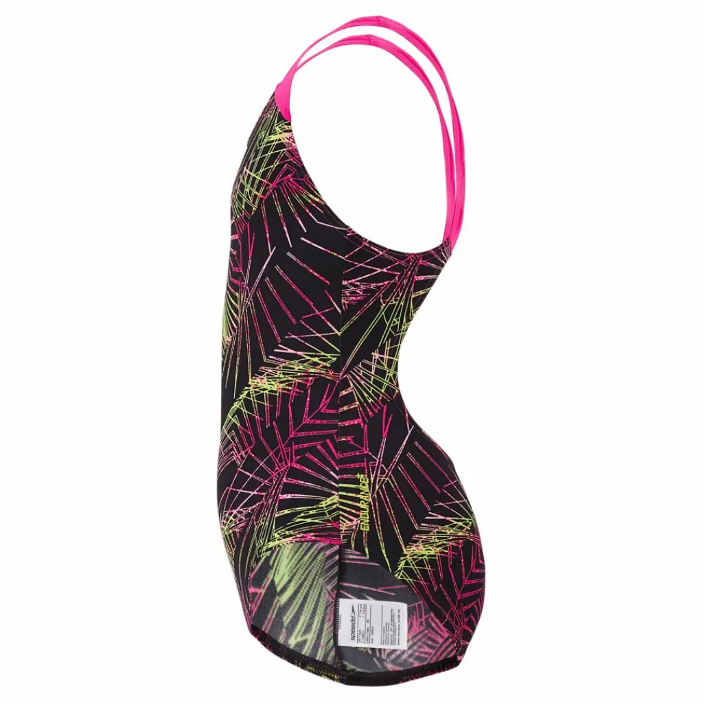 Speedo Digital Placement Splashback J Black Electric Pink Flerfärgad Discount