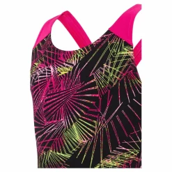 Speedo Digital Placement Splashback J Black Electric Pink Flerfärgad Discount