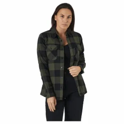 Tuxer Dina Shirt Dark Olive Flerfärgad Sale