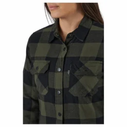 Tuxer Dina Shirt Dark Olive Flerfärgad Sale