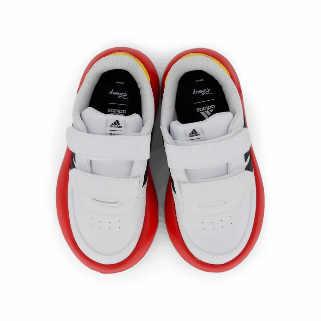 adidas Disney Breaknet 2.0 Shoes Kids Cloud White / Core Black / Scarlet Svart och Vit