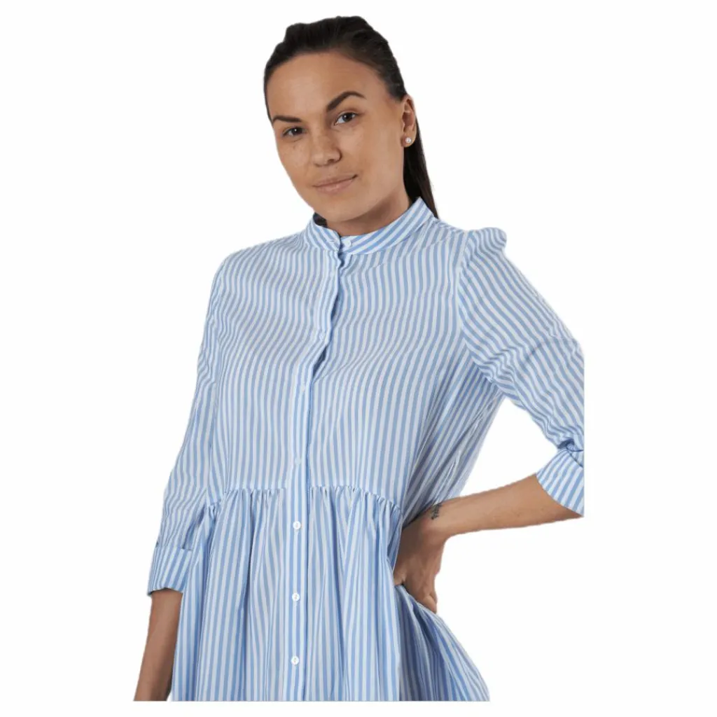 Ditte Life Stripe 3/4 Dress W White*Only Sale