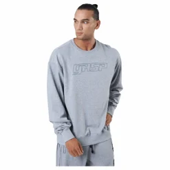 GASP Division Crewneck Grey Melange Grå New