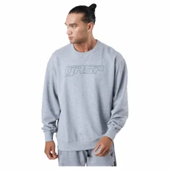 GASP Division Crewneck Grey Melange Grå New