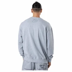 GASP Division Crewneck Grey Melange Grå New