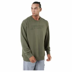 GASP Division Crewneck Washed Green Grön Discount