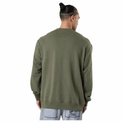 GASP Division Crewneck Washed Green Grön Discount