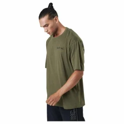 GASP Division Iron Tee Army Green Melange Grön Best