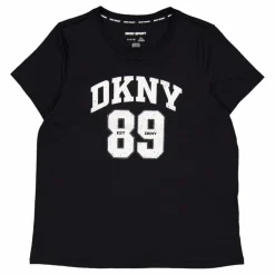 Dkny 89 Lg Crew Nk T Black/eggnog*DKNY Sport New